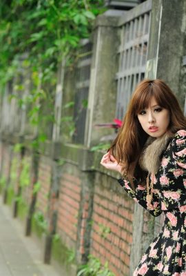 【モデル個人撮影】台湾美人モデル・kate Xiaomi 黒ストッキングストリート写真撮影（40P）
