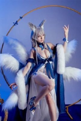 『アズールレーン』信濃ドレス コスプレ(CN：-wan Yue-)(14P)