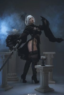 NieR:Automata 2B(白)：@你里松_、2B(黒)：@Zyra秋(9P)