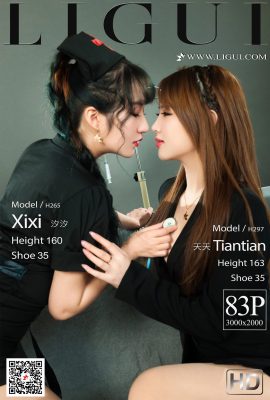 (Ligui Beauty Cab Series) 2021.03.12 「Twin Flowers-Super Care」Xixi & Tiantian (84P)