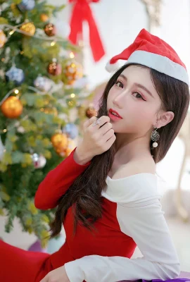 (ネットコレクション)香港美脚ガール・イージンクリスマスガール写真撮影(51P)