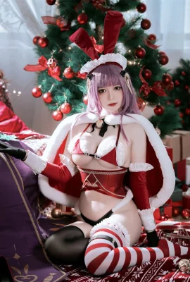 コスプレハーフハーフチャイルドクリスマスバニーアイク