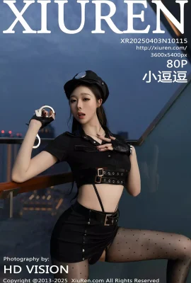 （xiuren xiuren）2025.04.03 Vol.10115 Xiaodoudouブラックユニフォームフルバージョンなし透かし写真なし（80p）